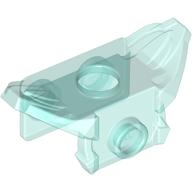 Minifig Neckwear Armour Shoulder Pads with 1 Stud on Front, 2 Studs on Back Transparent-Hellblau