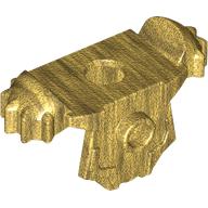 Minifig Neckwear Armour Breastplate with Shoulder Pads, 1 Front Stud and 2 Back Studs Pearl Gold