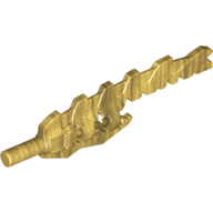 Weapon Sword Serrated with Bar Holder Pearl Gold