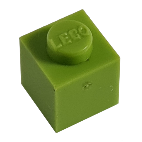 Modulex Stein 1 × 1 mit LEGO auf Noppe