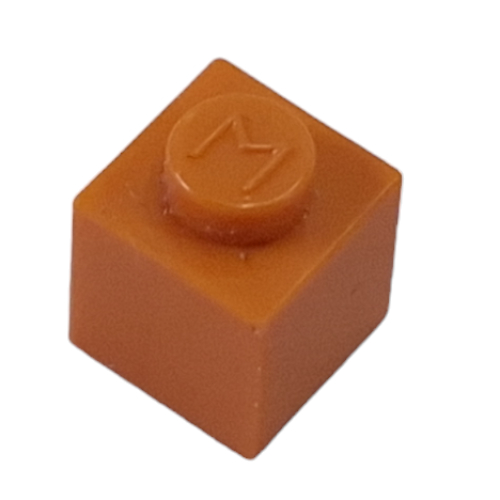 Modulex Brick 1 × 1 with M on Stud