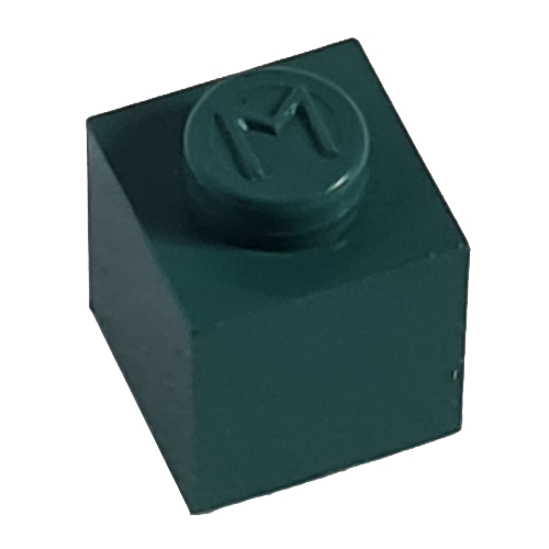 Modulex Stein 1 × 1 mit M auf Noppe