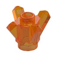 Rock 1 × 1 Crystal 4 Point Trans-Orange