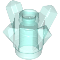 Rock 1 × 1 Crystal 4 Point Trans-Light Blue