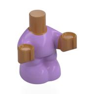 Minidoll Baby Body with Medium Lavender Body, Medium Nougat Hands pattern Mittelnougat