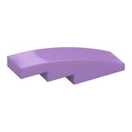 Brick Curved 4 × 1 No Studs [Stud Holder with Symmetric Ridges] Mittellavendel