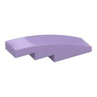 Brick Curved 4 × 1 No Studs [Stud Holder with Symmetric Ridges] Lavendel