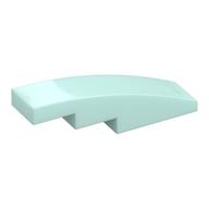Brick Curved 4 × 1 No Studs [Stud Holder with Symmetric Ridges] Hellaqua
