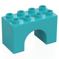 Duplo Stein 2 × 4 × 2 Bogen