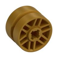 Wheel 14mm D. x 9.9mm with Centre Groove, Fake Bolts and 6 Spokes Perlgold