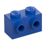 Brick Special 1 × 2 with 2 Studs on 1 Side Blue