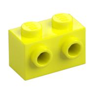 Brick Special 1 × 2 with 2 Studs on 1 Side Vibrant Yellow