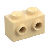 Brick Special 1 × 2 with 2 Studs on 1 Side Tan