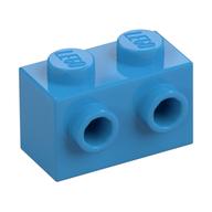 Brick Special 1 × 2 with 2 Studs on 1 Side Dark Azure