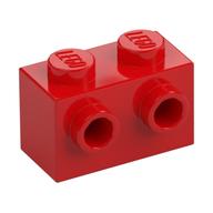 Brick Special 1 × 2 with 2 Studs on 1 Side Red