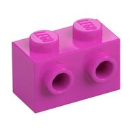 Brick Special 1 × 2 with 2 Studs on 1 Side Dark Pink