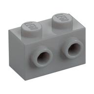 Brick Special 1 × 2 with 2 Studs on 1 Side Light Bluish Gray