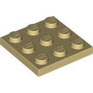 Platte 3 × 3 Beige