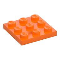 Plate 3 × 3 Orange