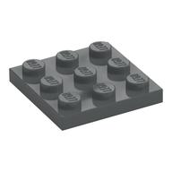 Platte 3 × 3 Dunkelblaugrau