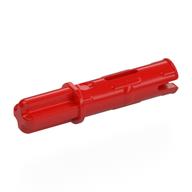 Technic Axle Pin 3L with Friction Ridges Lengthwise and 1L Axle Red