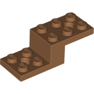 Winkel 5 × 2 × 1 1/3 mit Löcher, Pin unten Mittelnougat