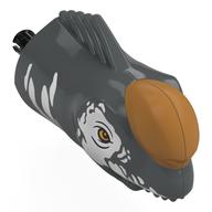Animal Body Part, Dinosaur, Titano Head with White Markings, Nougat Horn print Dark Bluish Gray