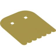 Cloak, Square, Rounded Scalloped Yellow