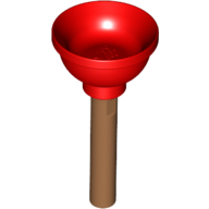 Equipment Plunger [Soft Plastic] with Medium Nougat Handle Red