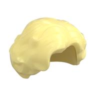 Hair Short Wavy with Side Part Bright Light Yellow