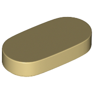 Tile Round 1 × 2 Tan