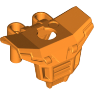 Minifig Neckwear Armour with Square Shoulder Protection (Space) [Plain] Orange