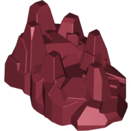 Large Figure Limb Cover, Armour with Rock Spikes Dunkelrot