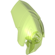 Large Figure Helmet / Visor with Clip Transparent-Hellgrün
