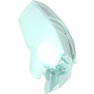 Large Figure Helmet / Visor with Clip Transparent-Hellblau