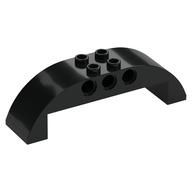 Brick Curved 2 × 8 × 2 Double Black
