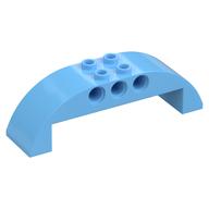 Brick Curved 2 × 8 × 2 Double Bright Light Blue