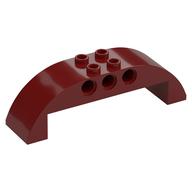 Brick Curved 2 × 8 × 2 Double Dark Red