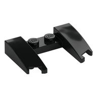 Brick Wedged, Curved 3 × 4 × 2/3 Cutout Black