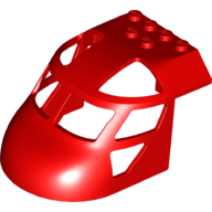 Aircraft Fuselage Curved Forward 6 × 8 Top in Red