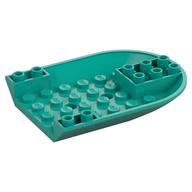 Aircraft Fuselage Curved Forward 6 × 8 Bottom Dark Turquoise