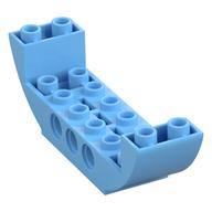 Brick Curved Inverted 2 × 8 × 2 Double Bright Light Blue