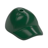 Hat / Cap Short Curved Bill with Seams and Hole on Top Dunkelgrün
