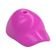 Hat / Cap Short Curved Bill with Seams and Hole on Top Dunkelrosa