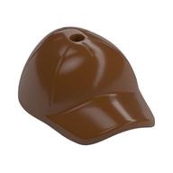 Hat / Cap Short Curved Bill with Seams and Hole on Top Reddish Brown