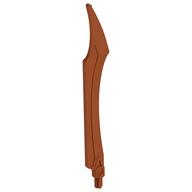 Large Figure Weapon Blade, Curved Tip with Axle Pearl Copper