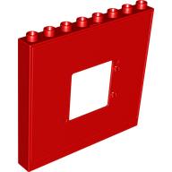 Duplo Building Wall 1 × 8 × 6 with Window Opening