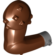 Creature Body Part, Rancor Arm Right with Dark Bluish Gray Ring Print Reddish Brown