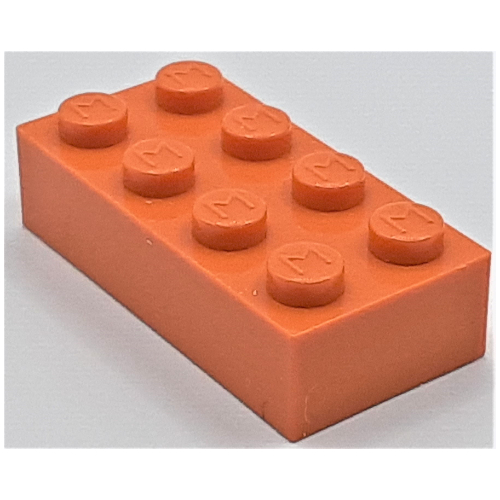 Modulex Brick 2 × 4 with M on Studs
