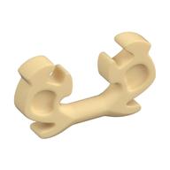 Headwear Accessory Ninja Helmet Horn/Antlers, Elaborate Beige